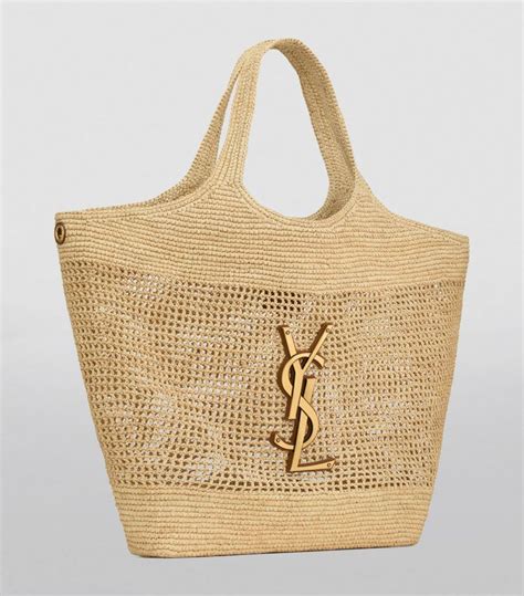 yves saint laurent raphia|ICARE IN RAFFIA .